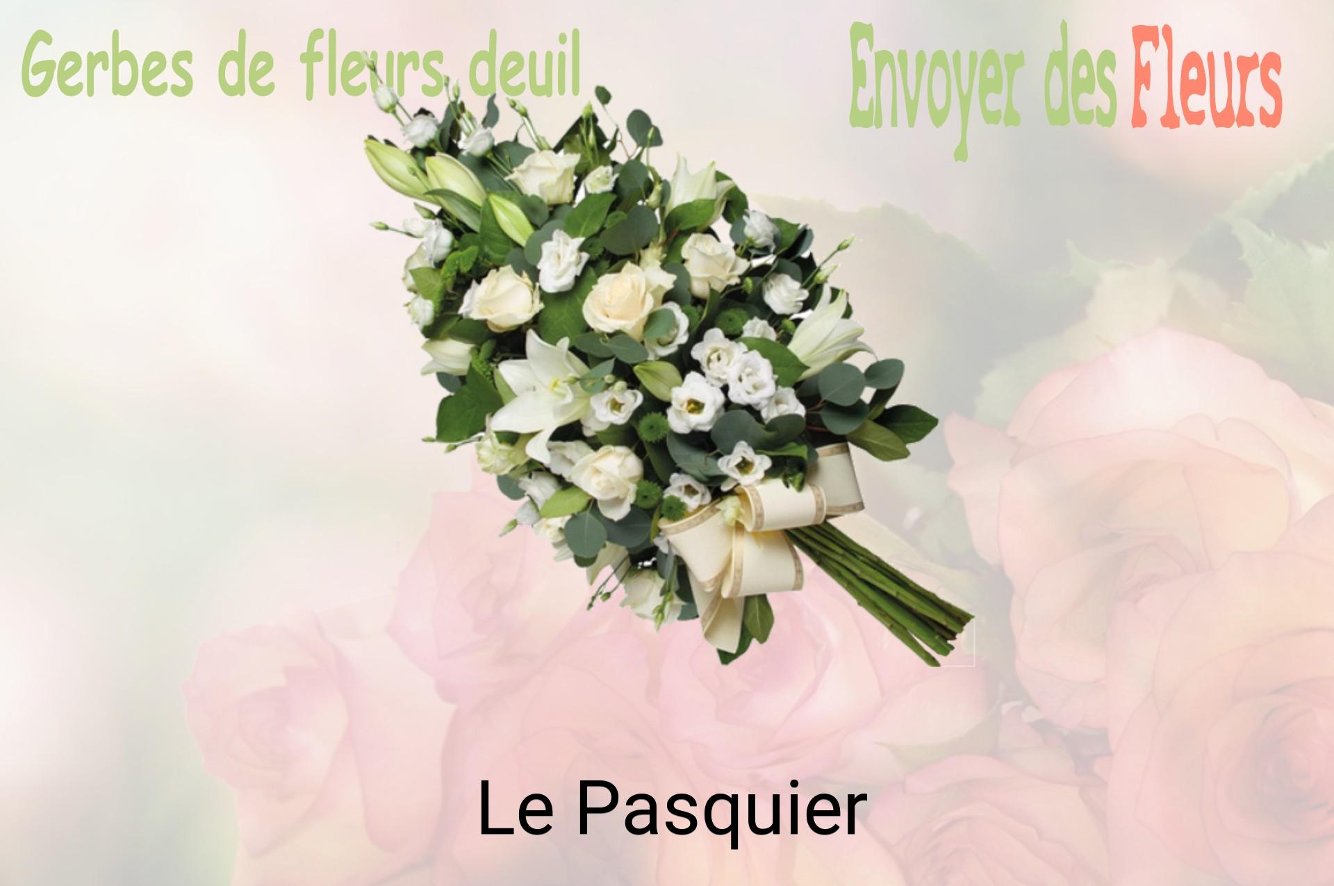 Gerbe de fleurs de deuil livrée à Le Pasquier